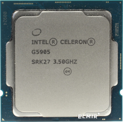 Процесор Intel Celeron G5905, 3.50GHz, 4MB кеш памет, LGA1200, UHD Graphics 610, без опаковка