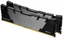 Памет Kingston FURY Renegade 32GB (2x16GB) DDR4, 3200МHz, CL16, 1.35 V, Dual channel