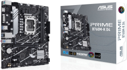 Дънна платка ASUS PRIME B760M-K D4, LGA1700, 2х DDR4 3200 MHz, Micro ATX
