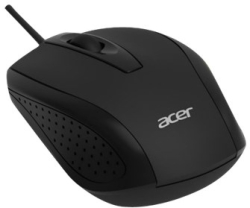 Мишка Acer HP.EXPBG.008, оптична, с кабел, 3 бутона, 1000 dpi, черен цвят
