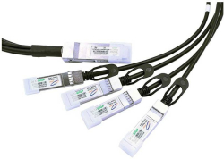 SFP Модул 40 гигабита QSFP+ към 4 x 10 гигабита SFP+ хибриден сплитер с 2 метра кабел