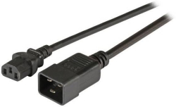 Кабел/адаптер Захранващ удължителен кабел C20 Male - C13 Female, черен, 3 метра