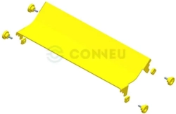 Елемент Капак за преход 45° нагоре за канал 360 мм Fiber Raceway, Conneu