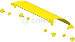 Елемент Conneu, капак за преход 45° надолу за канал 360 мм Fiber Raceway