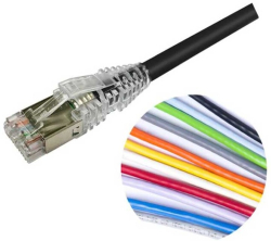 NETCONNECT пач корда, категория 6A S-FTP, бяла — 2 метра