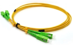 Оптична пач корда SC-APC - SC-APC сингъл мод, дуплекс, 2 мм кабел, дължина 1 метър