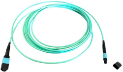 Оптична пач корда MPO-F към MPO-F кабел, 12 core, мултимод OM3, 20 метра