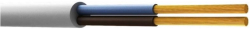 H05VV-F ШВПС кабел 2x1.00 мм2, бял, 100 м.