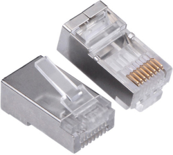 Конектор кат. 6, FTP, RJ45 8P8C, за кръгъл кабел, без водач