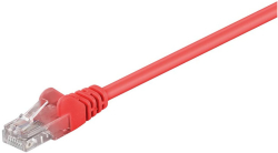 Медна пач корда Пач кабел кат. 5e, U-UTP, PVC, CCA, червен, различни дължини