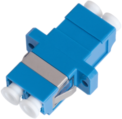 Мрежов аксесоар LC дуплексен оптичен адаптер, сингълмод, син, AFL