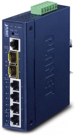 Комутатор/Суич PLANET IGS-5225-4T2S, Индустриален суич L2+ Gigabit Ethernet + 2x1G-2.5G SFP