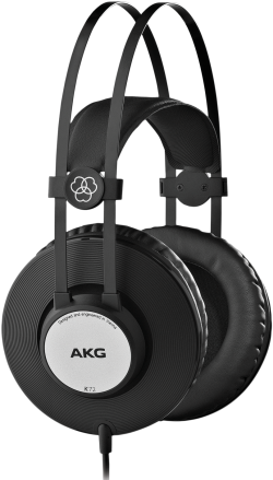 Слушалки AKG K72, професионални слушалки със затворен гръб - черни