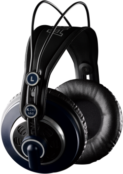 Слушалки AKG K240 MKІІ професионални слушалки, с полуотворен дизайн - черен
