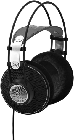 Слушалки AKG K612 PRO отворен гръб, премиум референтни студийни слушалки - черен