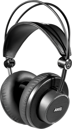 Слушалки AKG K245 Леки, сгъваеми студийни слушалки с отворен гръб, над ухото - черен