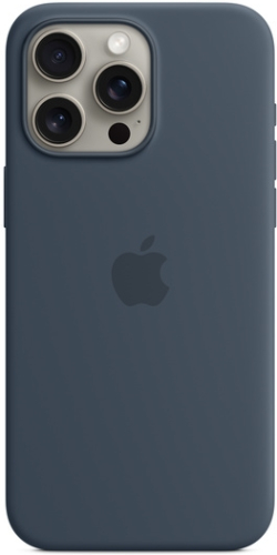 Калъф за смартфон Apple iPhone 15 Pro Max Silicone Case with MagSafe - Storm Blue