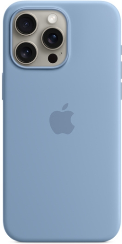 Калъф за смартфон Apple iPhone 15 Pro Max Silicone Case with MagSafe - Winter Blue