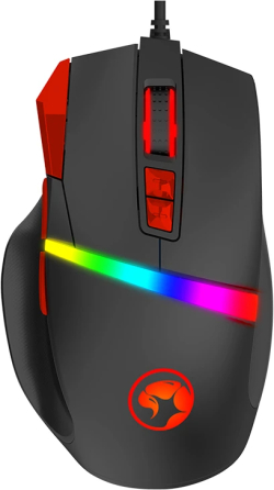 Мишка геймърска G944 RGB, 12000dpi/ черна