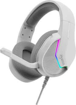 Слушалки Marvo геймърски H8618 White 50mm, USB, RGB