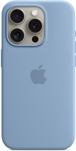 Калъф за смартфон Apple iPhone 15 Pro Silicone Case with MagSafe - Winter Blue