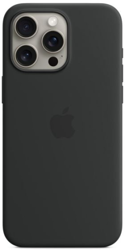 Калъф за смартфон Apple iPhone 15 Pro Max Silicone Case with MagSafe - Black