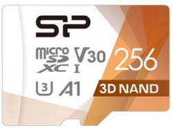 SD/флаш карта Silicon Power Superior Pro, 256GB, microSDXC, Class 10, SD Adapter