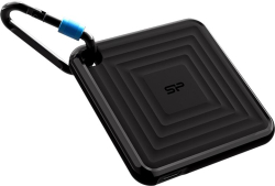 Хард диск / SSD Silicon Power PC60, 256GB SSD външен, 1x USB 3.2 Type C, черен цвят