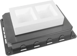 Елемент Кофражна кутия за подова кутия - 4 модула 45x45 мм