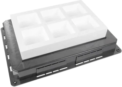 Елемент Кофражна кутия за подова кутия - 12 модула 45x45 мм