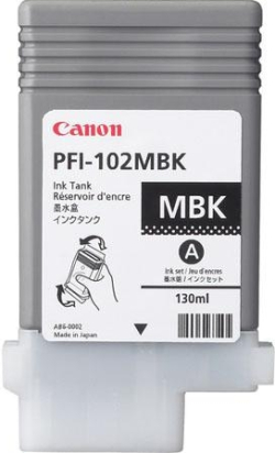 Касета с мастило Canon PFI-102, за Canon imagePROGRAF iPF500/iPF600, 130ml, черен мат