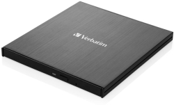 Оптично устройство Verbatim External Slimline, Blu-ray, DVD, CD, USB 3.0, Черен