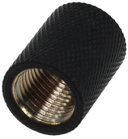 Охлаждане Муфа Alphacool, Вътрешна резба G1-4 AG - G1-4 AG, Черен мат