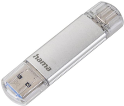 USB флаш памет USB памет HAMA Тип USB-C Laeta, 32GB, USB 3.1 Type-C, Сребрист