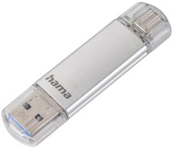 USB памет HAMA Тип USB-C-USB-A 3.0 Laeta, 32GB, 40 MB-s, silver