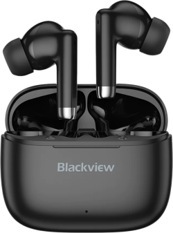 Слушалки Blackview AirBuds 4, Battery 35mAh, Charging box battery 400mAh, Bluetooth 5.3, Black