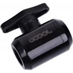 Охлаждане Сферичен кран Alphacool, Вътрешна резба G1-4, Черен мат