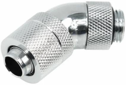 Охлаждане Компресионен фитинг Alphacool HF, 13-10 - G1-4, 45, Въртящ се, Хром