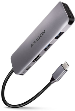 USB Хъб USB-C Multiport Dock, 6-port, PD, AXAGON HMC-5