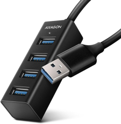 USB Хъб HUB USB3-А to 4xUSB3 A, Mini, AXAGON HUE-M1A
