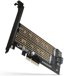 Мрежова LAN карта/адаптер PCI-E Card, M.2 NVMe and M.2 SATA, AXAGON PCEM2-D