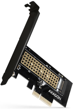 Мрежова LAN карта/адаптер PCI-E Card, M.2 NVMe, Cooler, AXAGON PCEM2-N