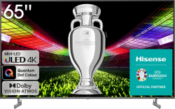 Телевизор Hisense 65" 3840x2160, 4K, 60Hz, Ultra HD, HDMI, USB, LAN, Dolby Atmos, Smart TV
