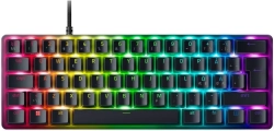 Клавиатура Razer Huntsman Mini Analog, геймърска, с кабел, подсветка, механични клавиши, черен