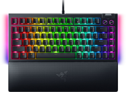 Клавиатура Razer BlackWidow V4 75%, геймърска, с кабел, механични суичове, черен