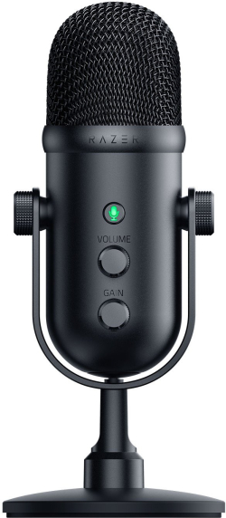 Микрофон Razer Seiren V2 Pro, Динамичен, USB кабел, -34 dB, Plug & Play, Черен