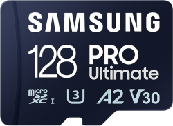SD/флаш карта Samsung 128GB micro SD Card PRO Ultimate with Adapter , UHS-I, Read 200MB-s