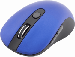 Мишка SBOX WM-911BL, Безжична оптична мишка, USB, 1600 DPI, синя