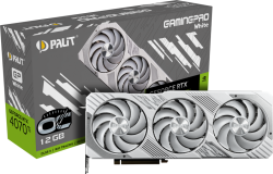 Видеокарта Palit GeForce RTX 4070Ti GamingPro White OC, 16GB GDDR6X, 1x HDMI 2.1a, 3x DP