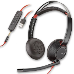 Слушалки Poly, BLACKWIRE C5220,USB-A,(BULK),WW, слушалки